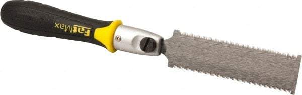 Stanley - 6" Steel Blade Flush Cut Saw - Plastic Handle, Round, 13-5/8" OAL - Strong Tooling