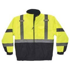 8377 L LIME QUILTED BOMBER JACKET - Strong Tooling