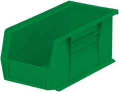 Akro-Mils - 30 Lb. Load Capacity, 10-7/8" Deep, Green Polymer Hopper Stacking Bin - 5" High x 5-1/2" Wide x 10-7/8" Long - Strong Tooling