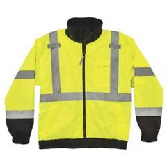 8379 XL LIME FLEECE LINED BOMBER - Strong Tooling