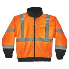 8379 L ORANGE LINED BOMBER JACKET - Strong Tooling