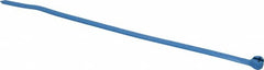 Thomas & Betts - 7.31" Long Blue Nylon Standard Cable Tie - 50 Lb Tensile Strength, 1.22mm Thick, 44.45mm Max Bundle Diam - Strong Tooling