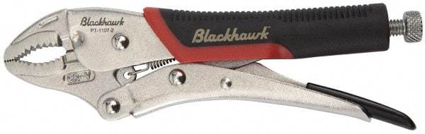 Blackhawk by Proto - 7-1/4" OAL Curved Jaw Locking Pliers - 1-19/64" Jaw Width, 7/16" Jaw Depth, Standard Handle - Strong Tooling