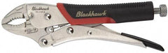 Blackhawk by Proto - 7-1/4" OAL Curved Jaw Locking Pliers - 1-19/64" Jaw Width, 7/16" Jaw Depth, Standard Handle - Strong Tooling