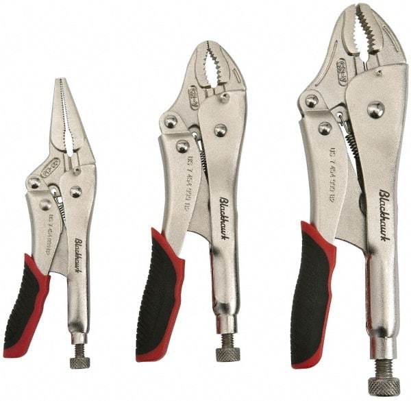 Blackhawk by Proto - 3 Piece Locking Plier Set - Comes in Pouch - Strong Tooling