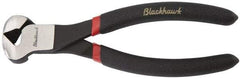 Blackhawk by Proto - 6-5/8" OAL, 12 AWG Capacity, End Cutting Pliers - 5/16" Jaw Length x 1-3/4" Jaw Width, Cushion Grip Handle - Strong Tooling