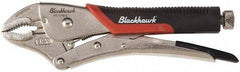 Blackhawk by Proto - 8-5/8" OAL Curved Jaw Locking Pliers - 1-39/64" Jaw Width, 9/16" Jaw Depth, Standard Handle - Strong Tooling