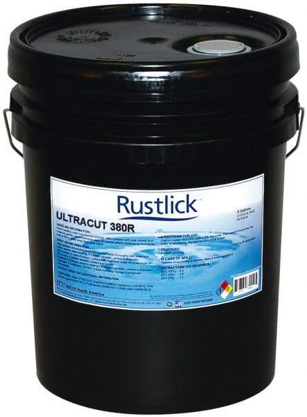 Rustlick - Ultracut 380R, 5 Gal Pail Cutting & Grinding Fluid - Semisynthetic - Strong Tooling