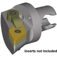 Kennametal - Left Hand Cut, 40mm Min Bore Diam, Size KM2532 Steel Modular Boring Cutting Unit Head - 30mm Max Bore Depth, Through Coolant, Compatible with DN..110408, DN..332 - Strong Tooling