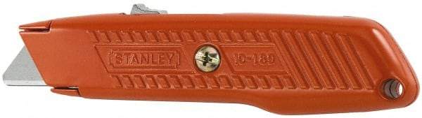 Stanley - Retractable Utility Knife - 1-7/8" Carbon Steel Blade, Gray Zinc Handle, 1 Blade Included - Strong Tooling