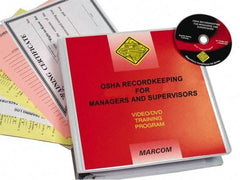 Marcom - OSHA Recordkeeping for Managers and Supervisors, Multimedia Training Kit - 20 Minute Run Time DVD, English and Spanish - Strong Tooling