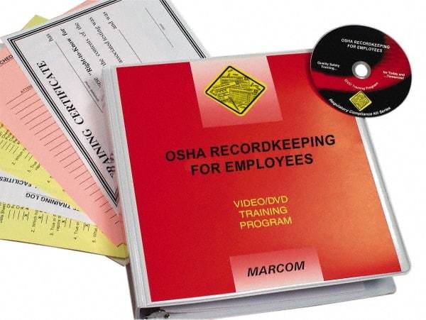 Marcom - OSHA Recordkeeping for Employees, Multimedia Training Kit - 14 Minute Run Time DVD, English and Spanish - Strong Tooling