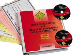 Marcom - OSHA Recordkeeping for Managers, Supervisors and Employees, Multimedia Training Kit - 37 Minute Run Time DVD, English and Spanish - Strong Tooling