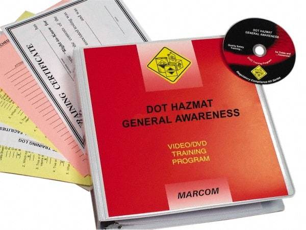 Marcom - DOT HazMat General Awareness, Multimedia Training Kit - 17 Minute Run Time DVD, English and Spanish - Strong Tooling