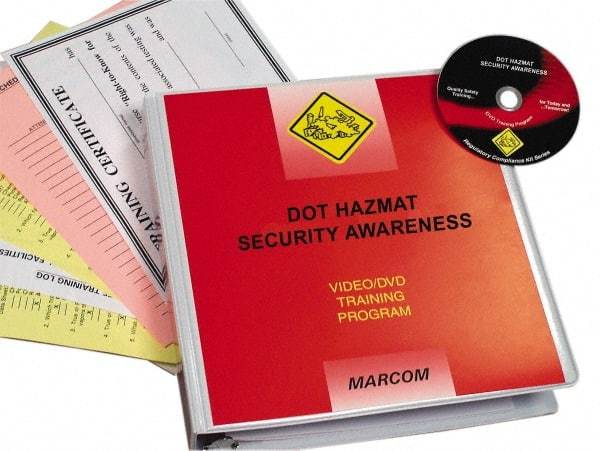 Marcom - DOT HazMat Security Awareness, Multimedia Training Kit - 13 Minute Run Time DVD, English and Spanish - Strong Tooling