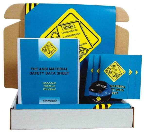 Marcom - The ANSI Material Safety Data Sheet, Multimedia Training Kit - 13 Minute Run Time DVD, English and Spanish - Strong Tooling