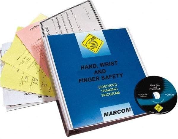 Marcom - Hand, Wrist and Finger Safety, Multimedia Training Kit - 12 Minute Run Time DVD, English and Spanish - Strong Tooling