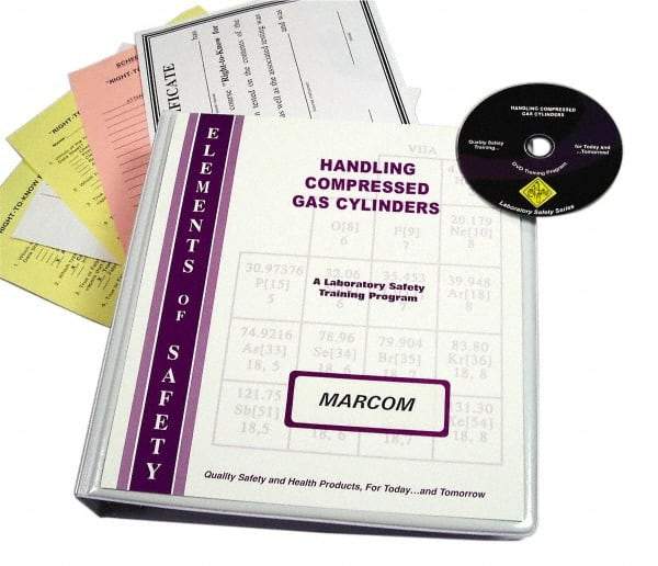 Marcom - Handling of Compressed Gas Cylinders, Multimedia Training Kit - DVD, English - Strong Tooling