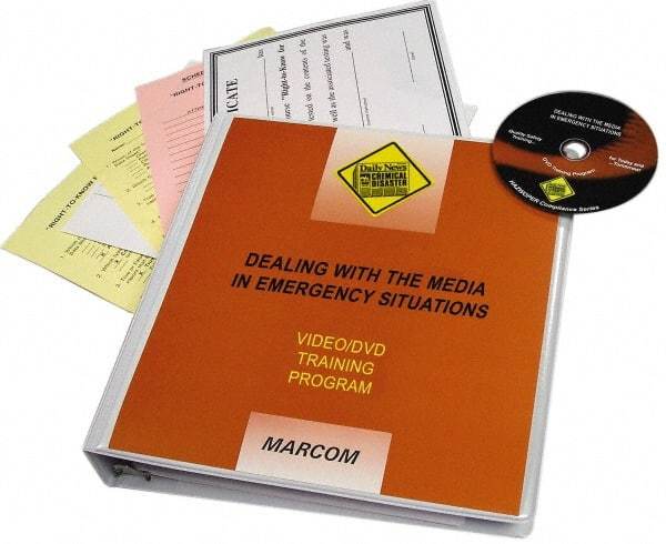 Marcom - Dealing with the Media in Emergency Situations, Multimedia Training Kit - 14 min Run Time DVD, English & Spanish - Strong Tooling