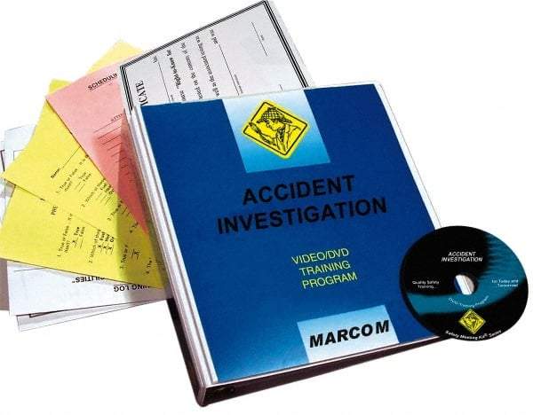 Marcom - Accident Investigation, Multimedia Training Kit - 13 Minute Run Time DVD, English and Spanish - Strong Tooling