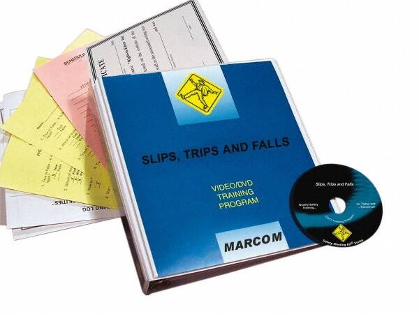 Marcom - Slips, Trips and Falls, Multimedia Training Kit - 17 Minute Run Time DVD, English and Spanish - Strong Tooling