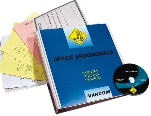 Marcom - Office Ergonomics, Multimedia Training Kit - 21 Minute Run Time DVD, English and Spanish - Strong Tooling