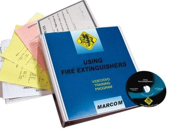 Marcom - Using Fire Extinguishers, Multimedia Training Kit - 18 Minute Run Time DVD, English and Spanish - Strong Tooling