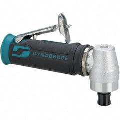 Dynabrade - 1/4" Collet, Angle Handle, Air Angle Die Grinder - 12,000 RPM, Rear Exhaust, 23 CFM, 0.4 hp, 90 psi, 1/4 NPT Inlet - Strong Tooling