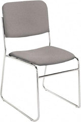 NPS - Fabric Grey Stacking Chair - Chrome Frame, 19" Wide x 21" Deep x 33" High - Strong Tooling