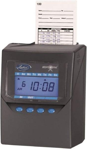 Lathem Time - Time Clocks & Time Recorders Punch Style: Electronic Power Source: Rechargeable Battery Pack - Strong Tooling