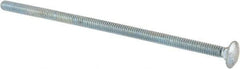 Value Collection - 1/4-20 UNC 6" Length Under Head, Standard Square Neck, Carriage Bolt - Grade 5 Steel, Zinc-Plated Finish - Strong Tooling