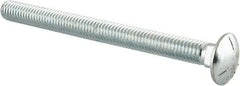 Value Collection - 3/8-16 UNC 4-1/2" Length Under Head, Standard Square Neck, Carriage Bolt - Grade 5 Steel, Zinc-Plated Finish - Strong Tooling