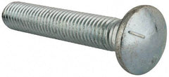 Value Collection - 5/8-11 UNC 3-1/2" Length Under Head, Standard Square Neck, Carriage Bolt - Grade 5 Steel, Zinc-Plated Finish - Strong Tooling