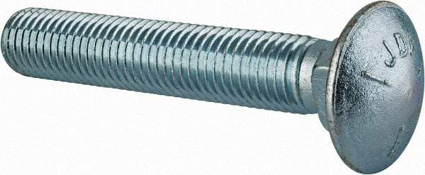 Value Collection - 3/4-10 UNC 4-1/2" Length Under Head, Standard Square Neck, Carriage Bolt - Grade 5 Steel, Zinc-Plated Finish - Strong Tooling