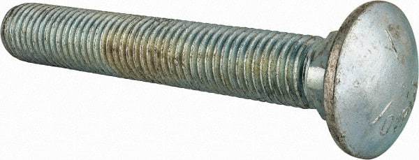 Value Collection - 3/4-10 UNC 5" Length Under Head, Standard Square Neck, Carriage Bolt - Grade 5 Steel, Zinc-Plated Finish - Strong Tooling