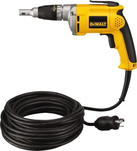 DeWALT - Pistol Grip Handle, 4,000 RPM, 81 In/Lb Torque, Electric Screwdriver - 1/4" Bit Holder, 6.3 Amps - Strong Tooling