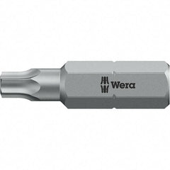 Wera - 1/4" Drive T20 Torx Screwdriver Bit - 1" OAL, Insert Bit - Strong Tooling