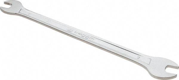 Facom - 8mm x 9mm Standard Extra Thin Open End Wrench - 6-57/64" OAL, Double End, Satin Finish, 15° Head Angle - Strong Tooling