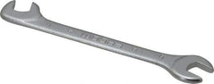 Facom - 6mm Stubby Extra Thin Open End Wrench - 3-9/64" OAL, Double End, Satin Finish, 15° & 75° Head Angle - Strong Tooling