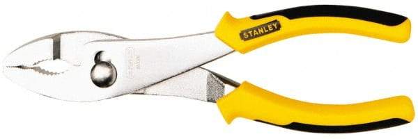 Stanley - 8-3/8" OAL, 1-11/16" Jaw Length, Slip Joint Pliers - 2 Positions, Serrated Jaw, Slip Joint Head, Slip Joint Plier Tool, Serrated Pipe Jaw - Strong Tooling