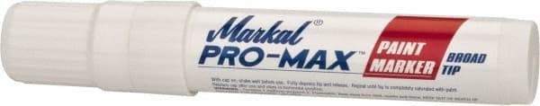 Markal - White Paint Marker - Broad Tip, Alcohol Base Ink - Strong Tooling