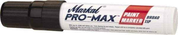 Markal - Black Paint Marker - Broad Tip, Alcohol Base Ink - Strong Tooling