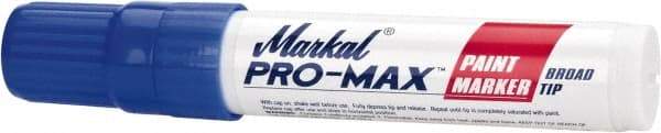 Markal - Blue Paint Marker - Broad Tip, Alcohol Base Ink - Strong Tooling