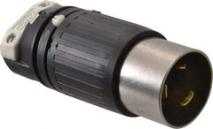 Hubbell Wiring Device-Kellems - 250 VDC, 600 VAC, 50 Amp, NonNEMA Configuration, Industrial Grade, Self Grounding Plug - 1 Phase, 2 Poles, IP20, 0.83 to 1-1/4 Inch Cord Diameter - Strong Tooling