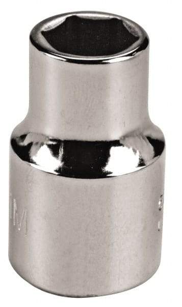 Proto - 1/4" Drive, Deep Hand Socket - 6 Points, 1-63/64" OAL, Chrome Vanadium, Chrome Finish - Strong Tooling