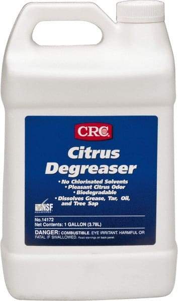 CRC - 1 Gal Bottle Cleaner/Degreaser - Liquid, Citrus & Petroleum Distillate, Citrus - Strong Tooling