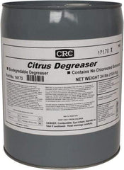 CRC - 5 Gal Bucket Cleaner/Degreaser - Liquid, Citrus & Petroleum Distillate, Citrus - Strong Tooling