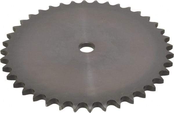 Browning - 40 Teeth, 5/8" Chain Pitch, Chain Size 50, "A" Plate Roller Chain Sprocket - 3/4" Bore Diam, 7.966" Pitch Diam, 8.32" Outside Diam - Strong Tooling