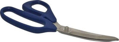 Heritage Cutlery - 3-1/4" LOC, 9" OAL Stainless Steel Standard Shears - Ambidextrous, Plastic Offset Handle, For Poultry Processing - Strong Tooling