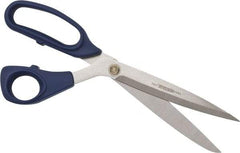 Heritage Cutlery - 5-1/2" LOC, 12" OAL Stainless Steel Heavy Duty Shears - Ambidextrous, Plastic Bent Handle, For General Purpose Use - Strong Tooling